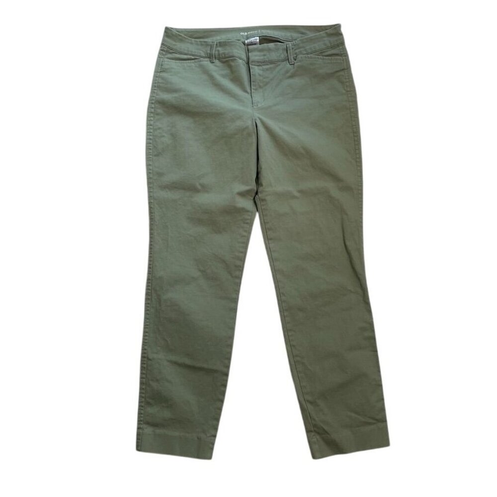 Old Navy Pixie Womens Khaki Pants Size 8 Regular Green c
